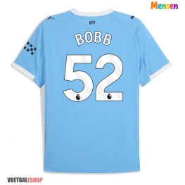 Manchester City Oscar Bobb #52 Thuis tenue 2025-26 Korte Mouw